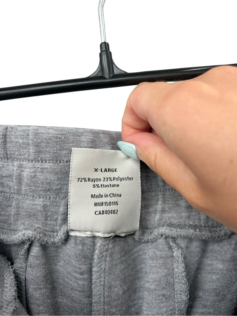 Varley Heather Gray Elastic Cuff Jogger Sweatpants - Cozy Lounge - Size XL - Picture 7 of 9
